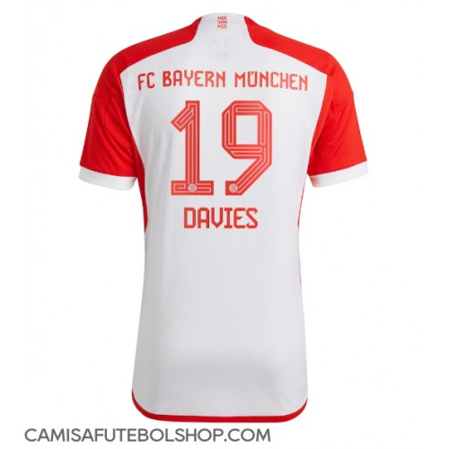 Camisa de time de futebol Bayern Munich Alphonso Davies #19 Replicas 1º Equipamento 2023-24 Manga Curta